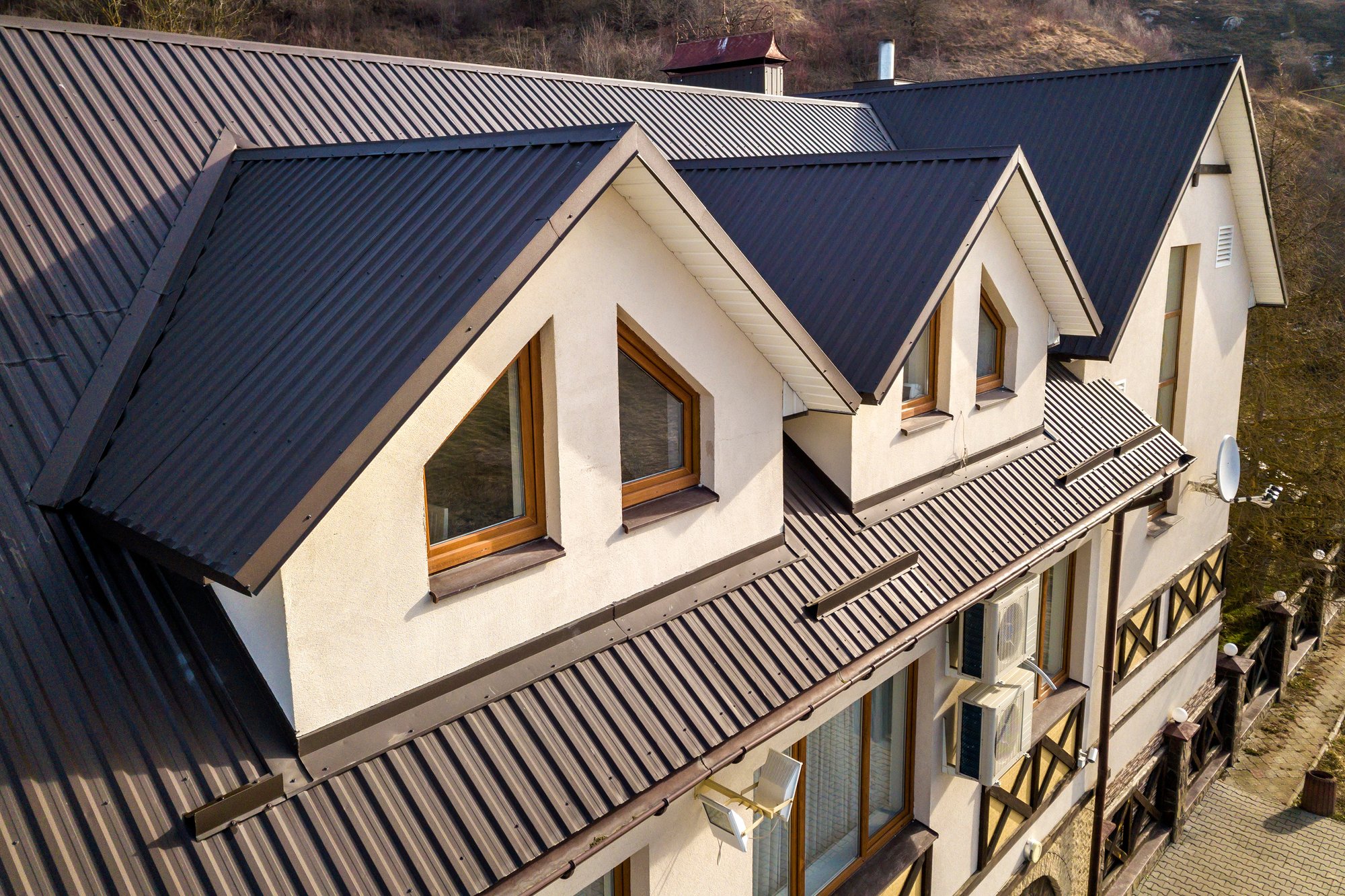 Home with metal roof in Austin