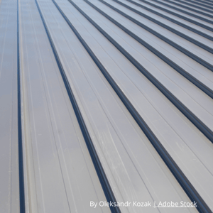 austin roofing - a grey metal roof